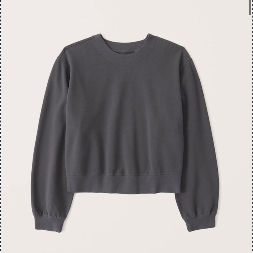 Abercrombie & Fitch | A&F Grey Pullover/Sweatshirt “Luxe Terry Crew Sweatshirt”